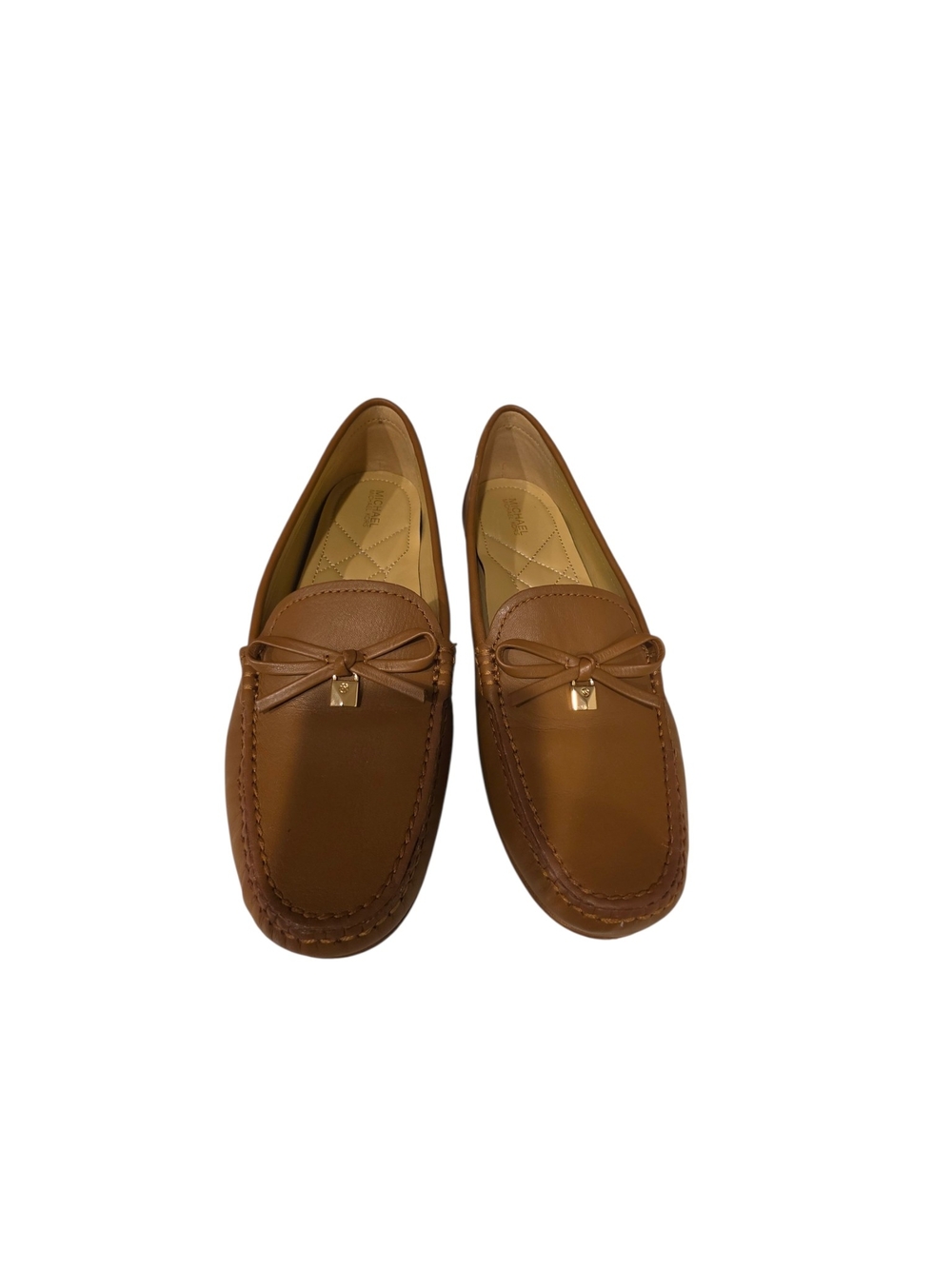 Michael Kors Brown Leather Driving Loafers Womens Flats Slip On Size 8‎